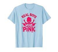Los Chicos Reales Visten Rosa Camiseta, Hombre, Azul Bebé, XL