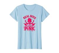Los Chicos Reales Visten Rosa Camiseta, Mujer, Azul Bebé, 3XL