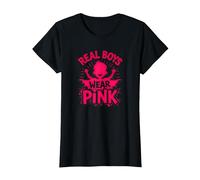 Los Chicos Reales Visten Rosa Camiseta, Mujer, Negro, XL