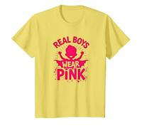 Los Chicos Reales Visten Rosa Camiseta, Niños, Limón, 2 años