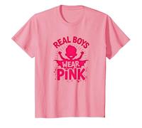 Los Chicos Reales Visten Rosa Camiseta, Niños, Rosado, 6 años