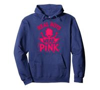 Los Chicos Reales Visten Rosa Sudadera con Capucha, Unisex para Adultos, Azul Marino, L