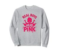 Los Chicos Reales Visten Rosa Sudadera, Unisex para Adultos, Gris Jaspeado, XL