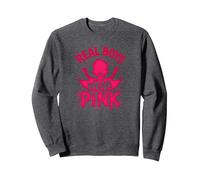 Los Chicos Reales Visten Rosa Sudadera, Unisex para Adultos, Jaspeado Oscuro, M
