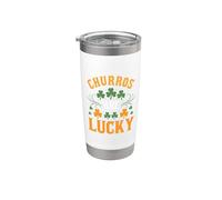 Los churros del día de San Patricio son Lucky Design Vaso térmico de acero inoxidable de doble pared