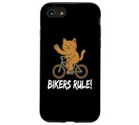 ¡Los Ciclistas gobiernan! Gato en Bicicleta Carcasa para iPhone SE (2020) / 7/8
