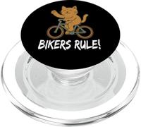 ¡Los Ciclistas gobiernan! Gato en Bicicleta PopSockets PopGrip para MagSafe