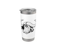 Los Cinco Grandes de África Safari Buffalo Vaso térmico de acero inoxidable de doble pared