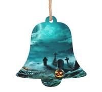 Los colgantes de madera de Navidad para cementerio de calabaza de terror son decoraciones saludables con superficies lisas y delicadas, que son adecuados para añadir un fuerte ambiente festivo.