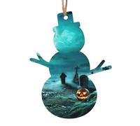 Los colgantes de madera de Navidad para cementerio de calabaza de terror son decoraciones saludables con superficies lisas y delicadas, que son adecuados para añadir un fuerte ambiente festivo.