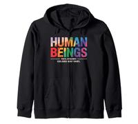 Los colores 100% orgánicos del ser humano pueden variar LGBTQ Sudadera con Capucha