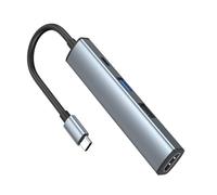 Los concentradores USB C de múltiples puertos combinan 100 W de suministro de energía, conectividad 4K HDTV, transferencia de datos de 5 Gbps, carcasa de aluminio, concentradores USB C con carga