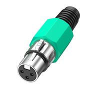 Los conectores macho y hembra de 3 pines mejoran el sonido de la línea de mezclador y micrófono amplificador