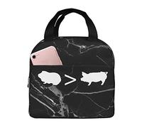 Los conejillos de Indias son más grandes que los cerdos Bolsas de almuerzo Caja de almuerzo aislada con bolsillo Bolsa de asas fría reutilizable para Picnic Beach