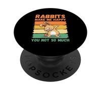 Los Conejos me Hacen Feliz no Tanto PopSockets PopGrip Adhesivo