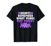 Los corazones recuerdan lo que las mentes pueden olvidar la enfermedad de Alzheimer Camiseta