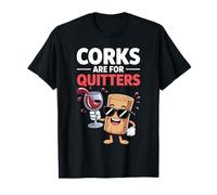 Los corchos Son para los Amantes del Vino Divertidos Camiseta