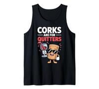 Los corchos Son para los Amantes del Vino Divertidos Camiseta sin Mangas