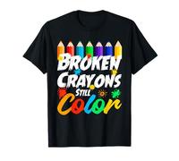 Los crayones Rotos aún colorean la Conciencia sobre la Salud Mental Camiseta