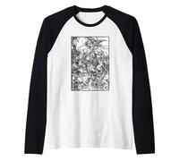 Los Cuatro Jinetes del Apocalipsis de Albrecht Durer (1498) Camiseta Manga Raglan