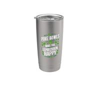 Los cuencos Poke del Día de San Patricio hacen feliz a este duende Vaso térmico de acero inoxidable de doble pared