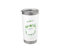 Los cuencos Poke del Día de San Patricio hacen feliz a este duende Vaso térmico de acero inoxidable de doble pared