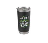 Los cuencos Poke del Día de San Patricio hacen feliz a este duende Vaso térmico de acero inoxidable de doble pared