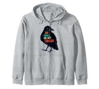 Los cuervos son mis amigos, amantes de las aves, observación de aves, Bird Mama. Sudadera con Capucha