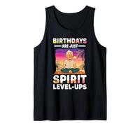 Los cumpleaños Son Solo Niveles de espíritu Meditación Zen Camiseta sin Mangas