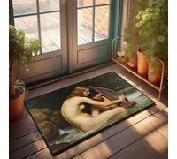 Los datos de entrada del felpudo para puerta del hogar pueden contener contenido inapropiado, decoración de campo para decoración del hogar Emo habitación (65 x 90 cm)