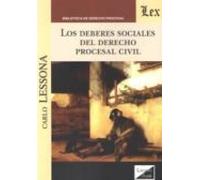 Los Deberes Sociales Del Derecho Procesal Civil