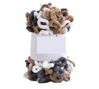 Los dedos tejeron hilos, Hilo de bucle de dedo, ovillo de 100 g, 5 mm, 7 m, multicolor(Color 16)