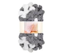 Los dedos tejeron hilos, Hilo de chenilla gruesa for tejer a ganchillo, ovillo de 100 g, poliéster, 5 mm, 7 m, multicolor(31)