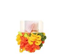 Los dedos tejeron hilos, Hilo de chenilla gruesa for tejer a ganchillo, ovillo de 100 g, poliéster, 5 mm, 7 m, multicolor(52)
