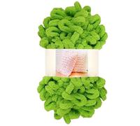 Los dedos tejeron hilos, Hilo de chenilla gruesa for tejer a ganchillo, ovillo de 100 g, poliéster, 5 mm, 7 m, multicolor(25)