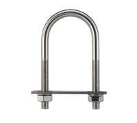 Los demás, Abrazadera de tubo de 2 pulgadas con tornillo en forma de U, hebilla combinada, perno en U de acero inoxidable M10 M12 con tuerca deflectora(M12x51x87mm 1set)