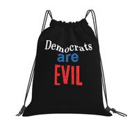 Los Demócratas Son Males Mujer Hombre Bolsa De Deporte Con Cordón Mochilas Deportiva Impermeable Bolsa De Gimnasio Para Baloncesto Fútbol Voleibol