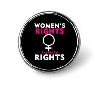 Los derechos de las mujeres son derechos humanos, pines, botones redondos, insignias, broches, pines esmaltados, artículos de fiesta, decoración para sombreros, ropa y bolsos