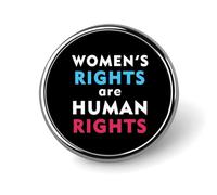 Los derechos de las mujeres son derechos humanos, pines, botones redondos, insignias, broches, pines esmaltados, artículos de fiesta, decoración para sombreros, ropa y bolsos