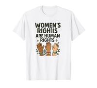 Los Derechos de Las Mujeres Son Derechos Humanos Todas Las Manos Juntas Diseño Camiseta