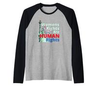 Los derechos de las mujeres son una opción profesional de derechos humanos Camiseta Manga Raglan