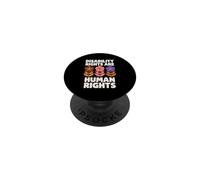 Los Derechos de Las Personas con discapacidad Son defensores Florales de los Derechos Humanos PopSockets PopGrip Adhesivo