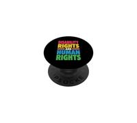 Los Derechos de Las Personas con discapacidad Son Derechos Humanos Colorido Retro Defensor PopSockets PopGrip Adhesivo