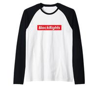 Los Derechos de los Negros Son Importantes para los activistas del Mes del Orgullo de Camiseta Manga Raglan