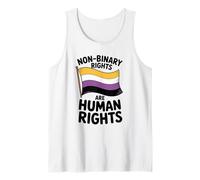 Los Derechos no binarios Son aliados del Orgullo LGBT de los Derechos Humanos Camiseta sin Mangas