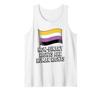 Los Derechos no binarios Son Derechos Humanos - Pride Trans Ally Camiseta sin Mangas