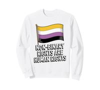 Los Derechos no binarios Son Derechos Humanos - Pride Trans Ally Sudadera
