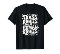 Los Derechos Trans Son Derechos Humanos: Texto en Negrita Dibujado a Mano Camiseta