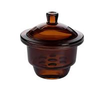 Los desecadores de vidrio para laboratorio, fabricados con vidrio de borosilicato, son resistentes a la corrosión y a las altas temperaturas, por lo que son adecuados para almacenar react Brown 150mm