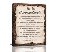 Los diez mandamientos decoran arte de pared 10 comandantes verso biblia religin cristiana escritura fotos decoracin de la pared lienzo estampados d